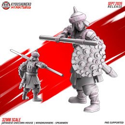 Lanceros Corredores del Viento de Kyoushuneko Miniatures | 28/32 mm