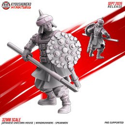 Lanceros Corredores del Viento de Kyoushuneko Miniatures | 28/32 mm