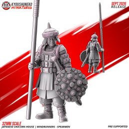 Lanceros Corredores del Viento de Kyoushuneko Miniatures | 28/32 mm