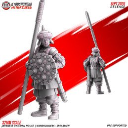 Lanceros Corredores del Viento de Kyoushuneko Miniatures | 28/32 mm