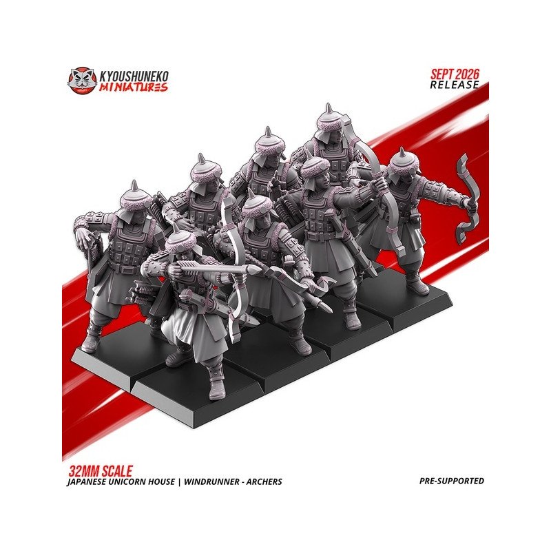 Arqueros Corredores del Viento de Kyoushuneko Miniatures | 28/32 mm
