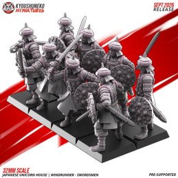 Espadachines Corredores del Viento de Kyoushuneko Miniatures | 28/32 mm