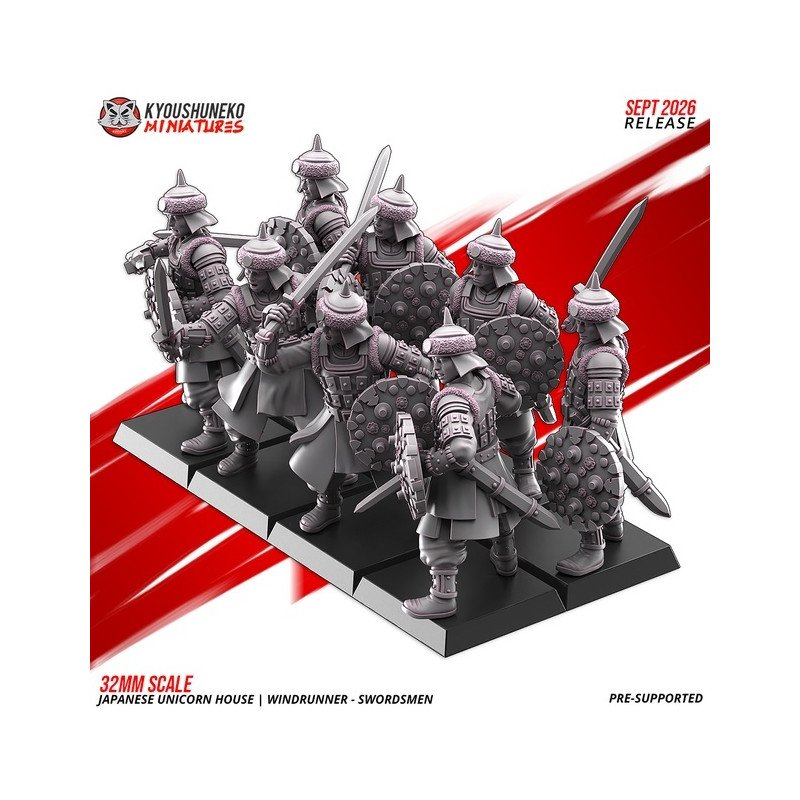 Windrunner Swordsmen by Kyoushuneko Miniatures | 28/32mm