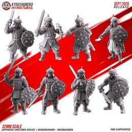 Espadachines Corredores del Viento de Kyoushuneko Miniatures | 28/32 mm