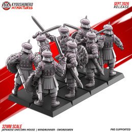 Espadachines Corredores del Viento de Kyoushuneko Miniatures | 28/32 mm