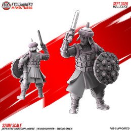 Espadachines Corredores del Viento de Kyoushuneko Miniatures | 28/32 mm