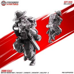 Fusileros Chindit con fusiles bullpup A de Kyoushuneko | 28 y 32 mm