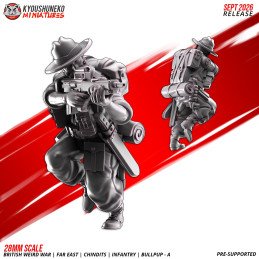 Fusileros Chindit con fusiles bullpup A de Kyoushuneko | 28 y 32 mm