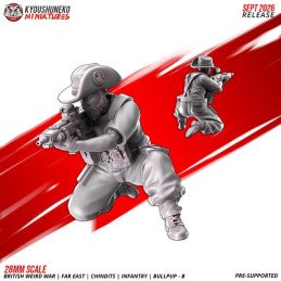 Fusileros Chindit con fusiles bullpup B de Kyoushuneko | 28 y 32 mm