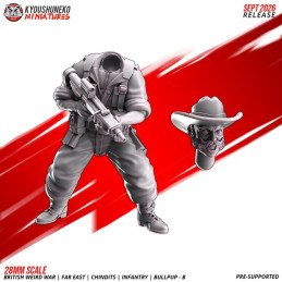 Fusileros Chindit con fusiles bullpup B de Kyoushuneko | 28 y 32 mm