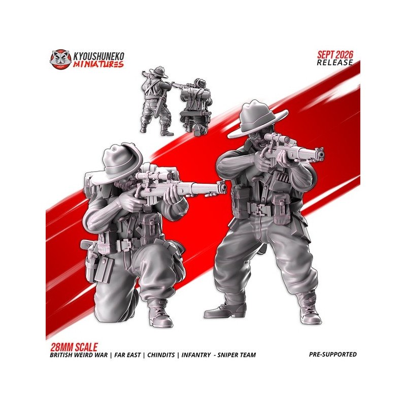 Chindit Sniper Team by Kyoushuneko | 28 & 32 mm