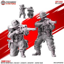 Equipo de francotiradores Chindit de Kyoushuneko | 28 y 32 mm