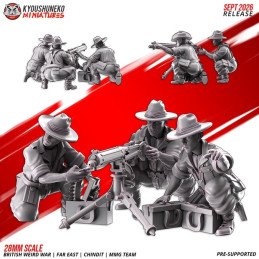 Equipo de ametralladora media Chindit de Kyoushuneko | 28 y 32 mm