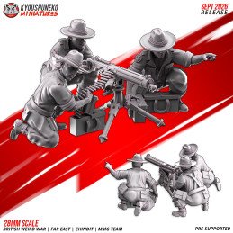 Equipo de ametralladora media Chindit de Kyoushuneko | 28 y 32 mm
