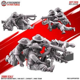 Equipo de ametralladora pesada Chindit de Kyoushuneko | 28 y 32 mm