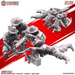 Equipo de ametralladora pesada Chindit de Kyoushuneko | 28 y 32 mm