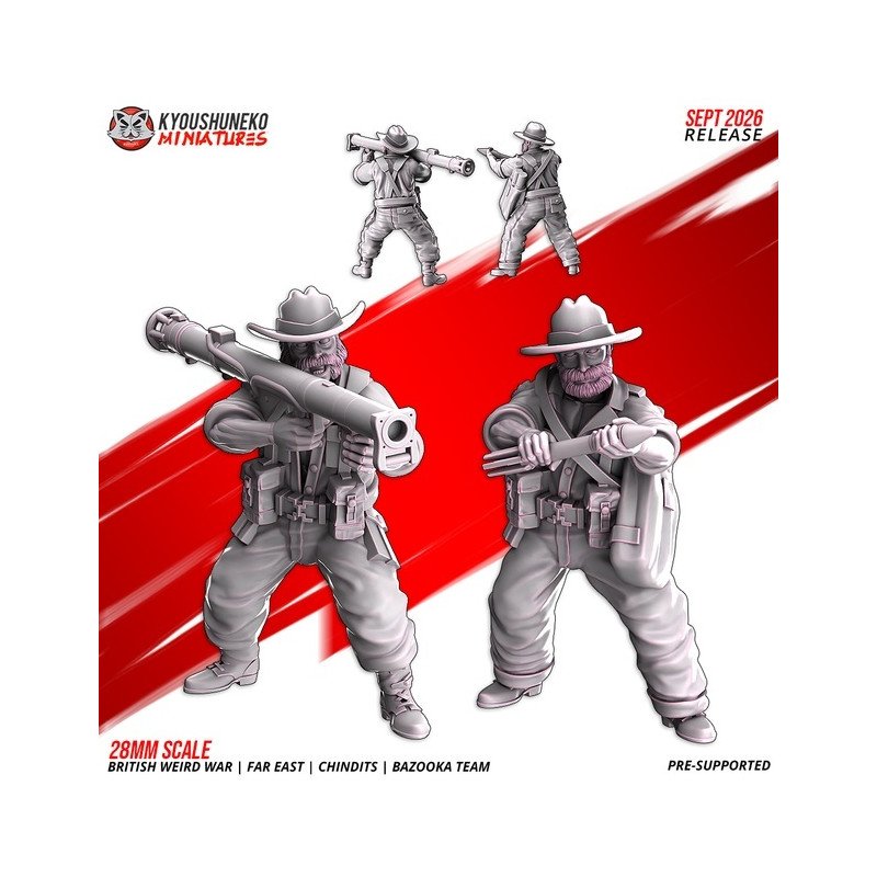 Chindit Bazooka Team by Kyoushuneko | 28 & 32 mm