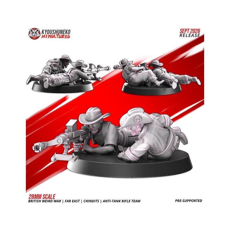 Chindit Anti-Tank Rifle Team by Kyoushuneko | 28 & 32 mm