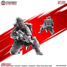Chindit Heavy Tesla Rifle Team by Kyoushuneko | 28 & 32 mm