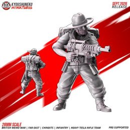 Chindits con fusiles Tesla pesados de Kyoushuneko | 28 y 32 mm