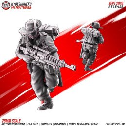 Chindit Heavy Tesla Rifle Team by Kyoushuneko | 28 & 32 mm