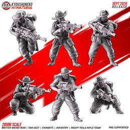 Chindit Heavy Tesla Rifle Team by Kyoushuneko | 28 & 32 mm