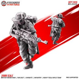 Chindits con fusiles Tesla pesados de Kyoushuneko | 28 y 32 mm