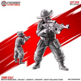 Chindit Heavy Tesla Rifle Team by Kyoushuneko | 28 & 32 mm