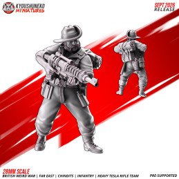 Chindit Heavy Tesla Rifle Team by Kyoushuneko | 28 & 32 mm