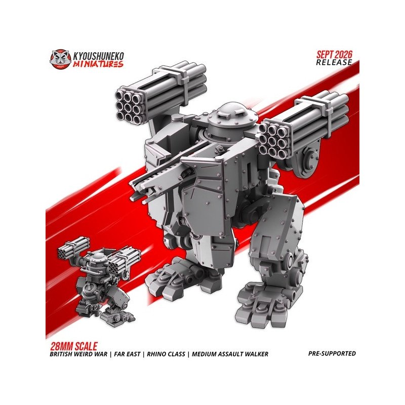 Andador de asalto medio clase Rhino de Kyoushuneko | 28 y 32 mm