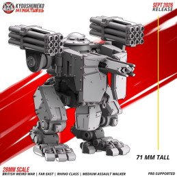 Andador de asalto medio clase Rhino de Kyoushuneko | 28 y 32 mm