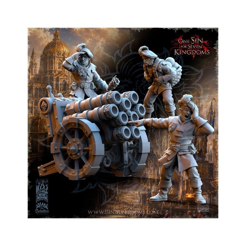 Imperial Battery | The beholder miniatures, 32 & 35mm