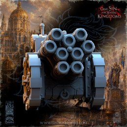 Batería imperial Neverdusk | The beholder miniatures, 32 y 35 mm