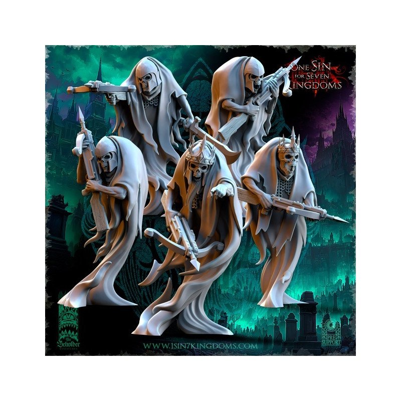 Monarcas ballesteros espectrales | The beholder miniatures, 32 y 35 mm