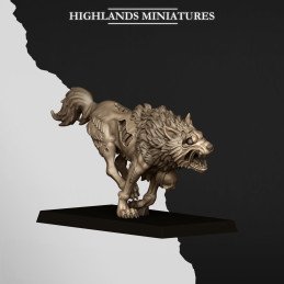 Undead Wolves by Highlands Miniatures | 28 & 32 mm