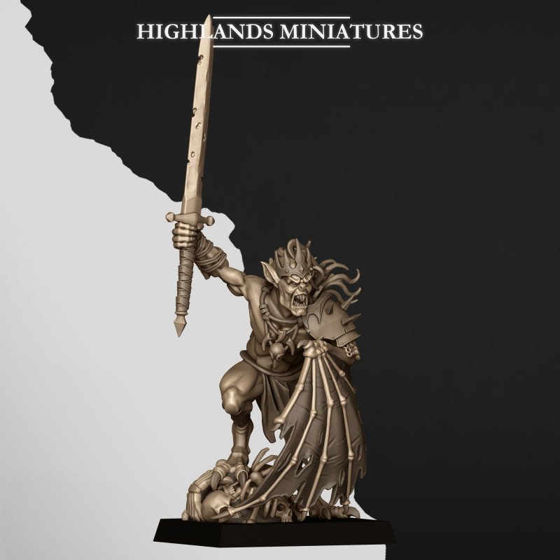 Rey necrófago de Highlands Miniatures | 28 y 32 mm
