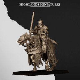 Grupo de mando de caballeros oscuros actualizado de Highlands Miniatures | 28 y 32 mm