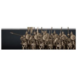 Grupo de mando de caballeros oscuros actualizado de Highlands Miniatures | 28 y 32 mm