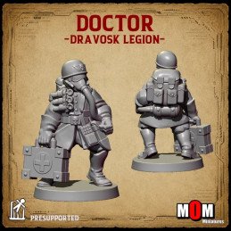 Command Squad (Dravosk Legion) by MOM Miniatures | 32mm, 28mm 3D printed miniatures