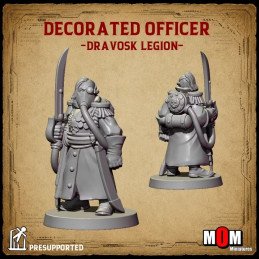 Command Squad (Dravosk Legion) by MOM Miniatures | 32mm, 28mm 3D printed miniatures