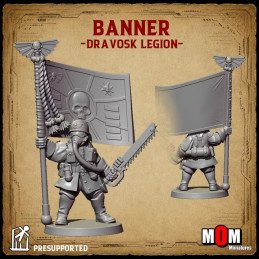 Command Squad (Dravosk Legion) by MOM Miniatures | 32mm, 28mm 3D printed miniatures