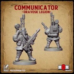 Escuadra de mando (Legión Dravosk) de MOM Miniatures | Miniaturas impresas en 3D 32mm, 28mm