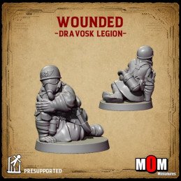 Command Squad (Dravosk Legion) by MOM Miniatures | 32mm, 28mm 3D printed miniatures