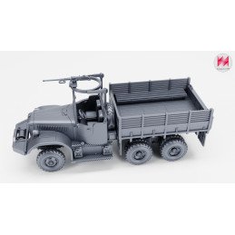 Diamond T969 Cargo de cabina abierta con ametralladora | Wargame3D