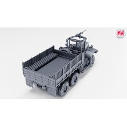 Diamond T969 Cargo with open cab and machine gun | Wargame3D
