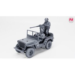 Jeep Willys with .50 calibre Browning machine gun | Wargame3D