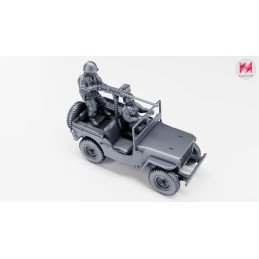 Jeep Willys con ametralladora Browning calibre .50 | Wargame3D