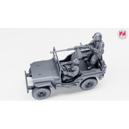 Jeep Willys con ametralladora Browning calibre .50 | Wargame3D