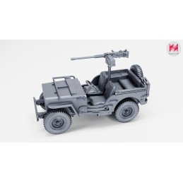 Jeep Willys with .50 calibre Browning machine gun | Wargame3D