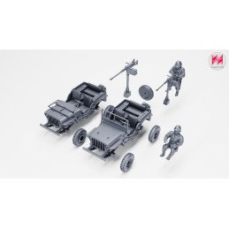 Jeep Willys con ametralladora Browning calibre .50 | Wargame3D